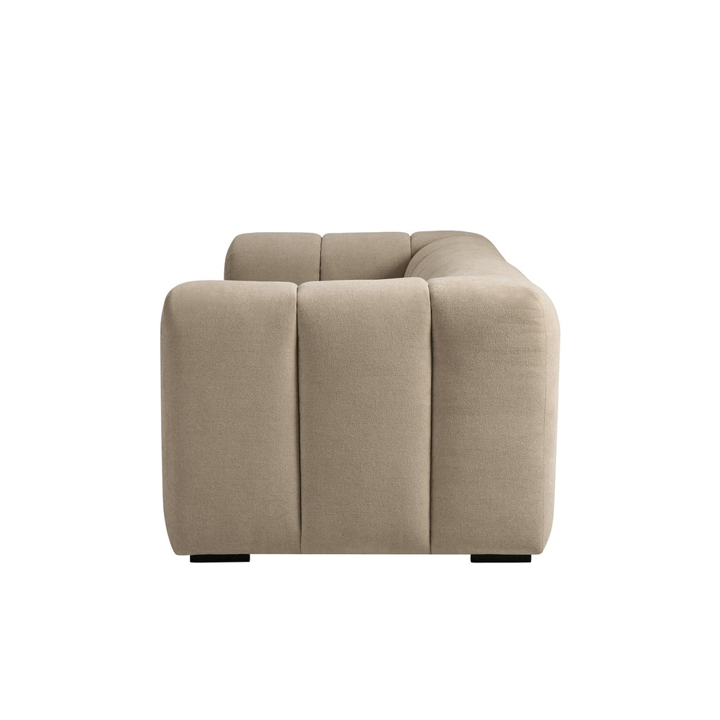 Dusklia - Manhattan 3 Seater Sofa - Chenille Oatmeal