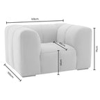 Dusklia - Manhattan Loveseat - Chenille Oatmeal