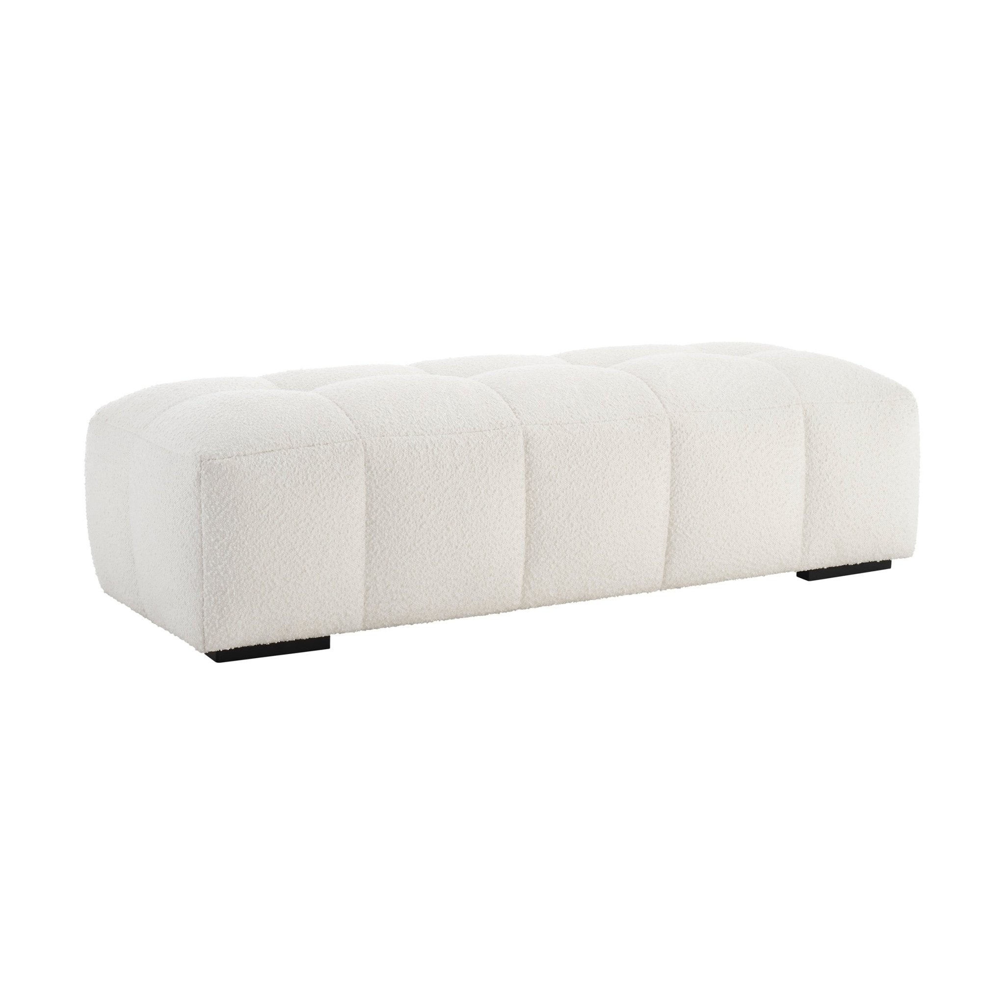Dusklia - Manhattan Boucle Pouffe - Off White