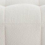 Dusklia - Manhattan Boucle Pouffe - Off White