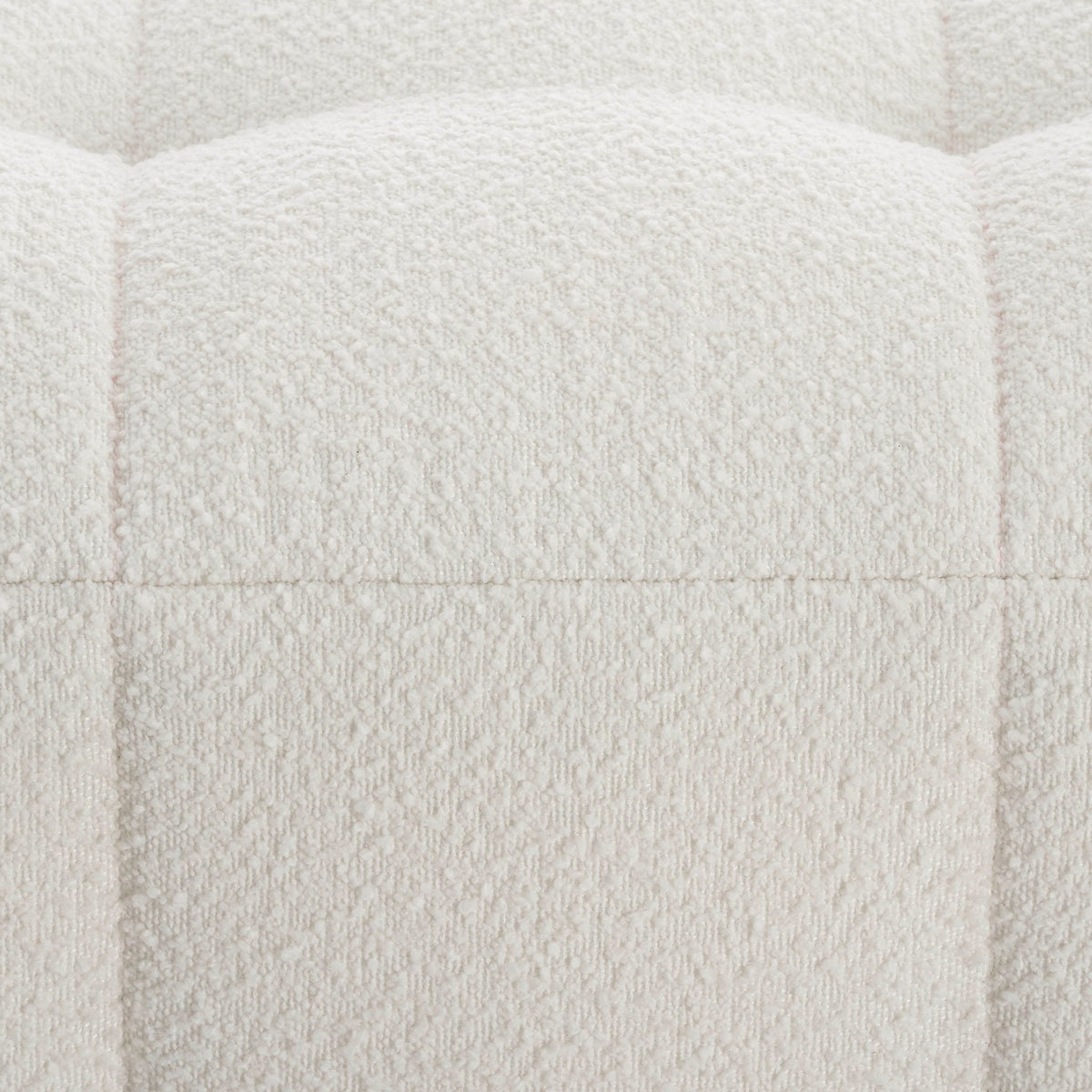Dusklia - Manhattan Boucle Pouffe - Off White