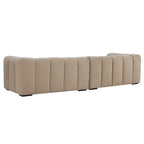 Dusklia - Manhattan Left Hand Chaise Sofa - Chenille Oatmeal