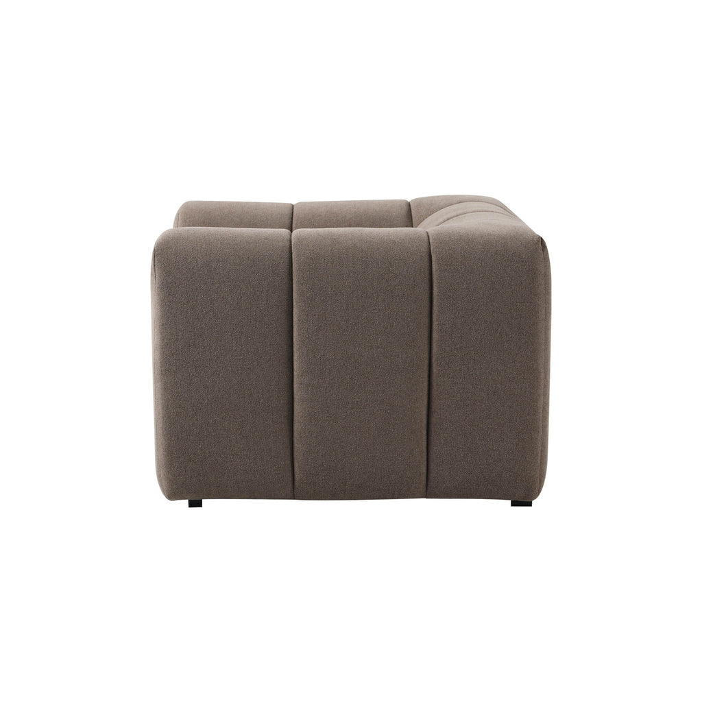Dusklia - Manhattan Loveseat - Chenille Mushroom