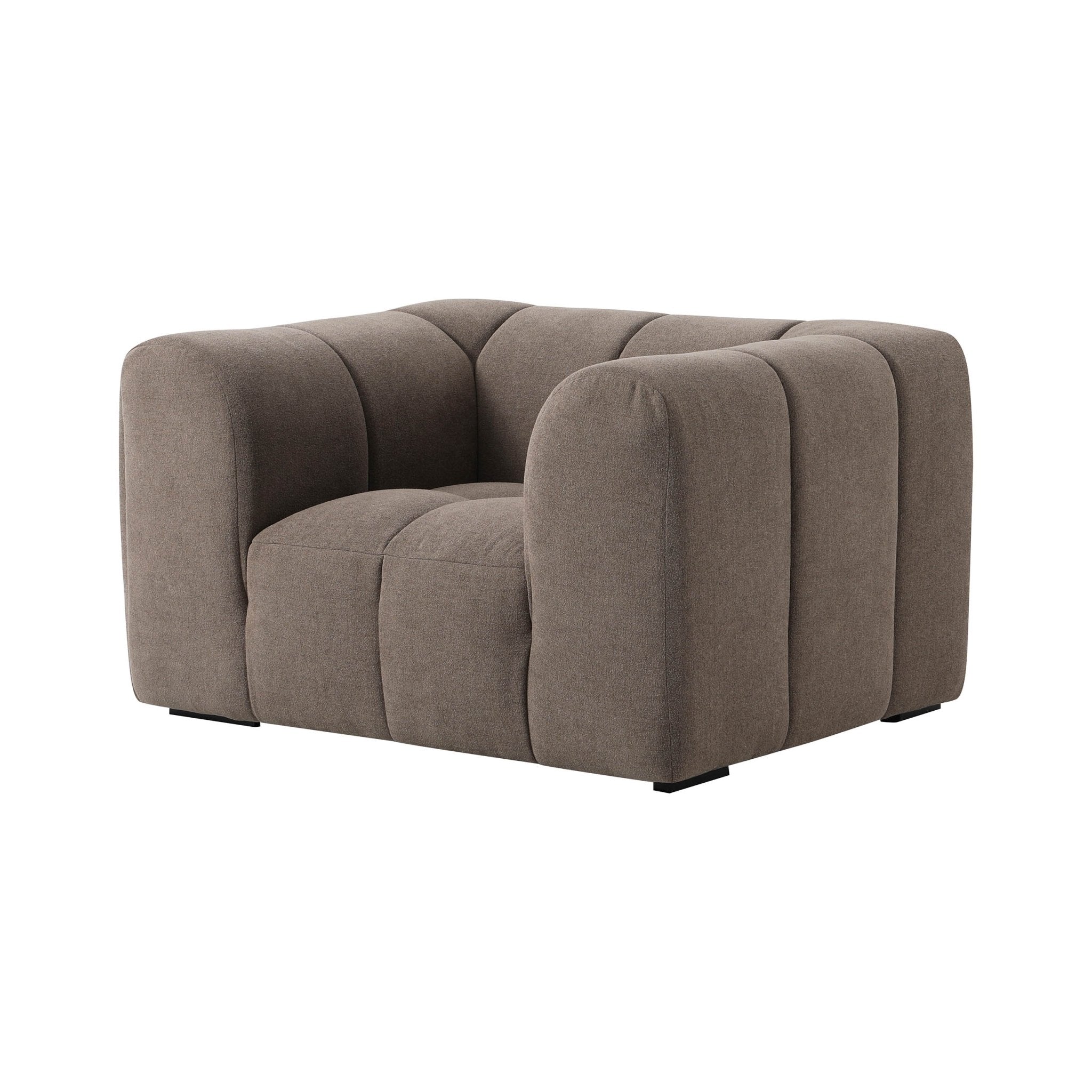 Dusklia - Manhattan Loveseat - Chenille Mushroom