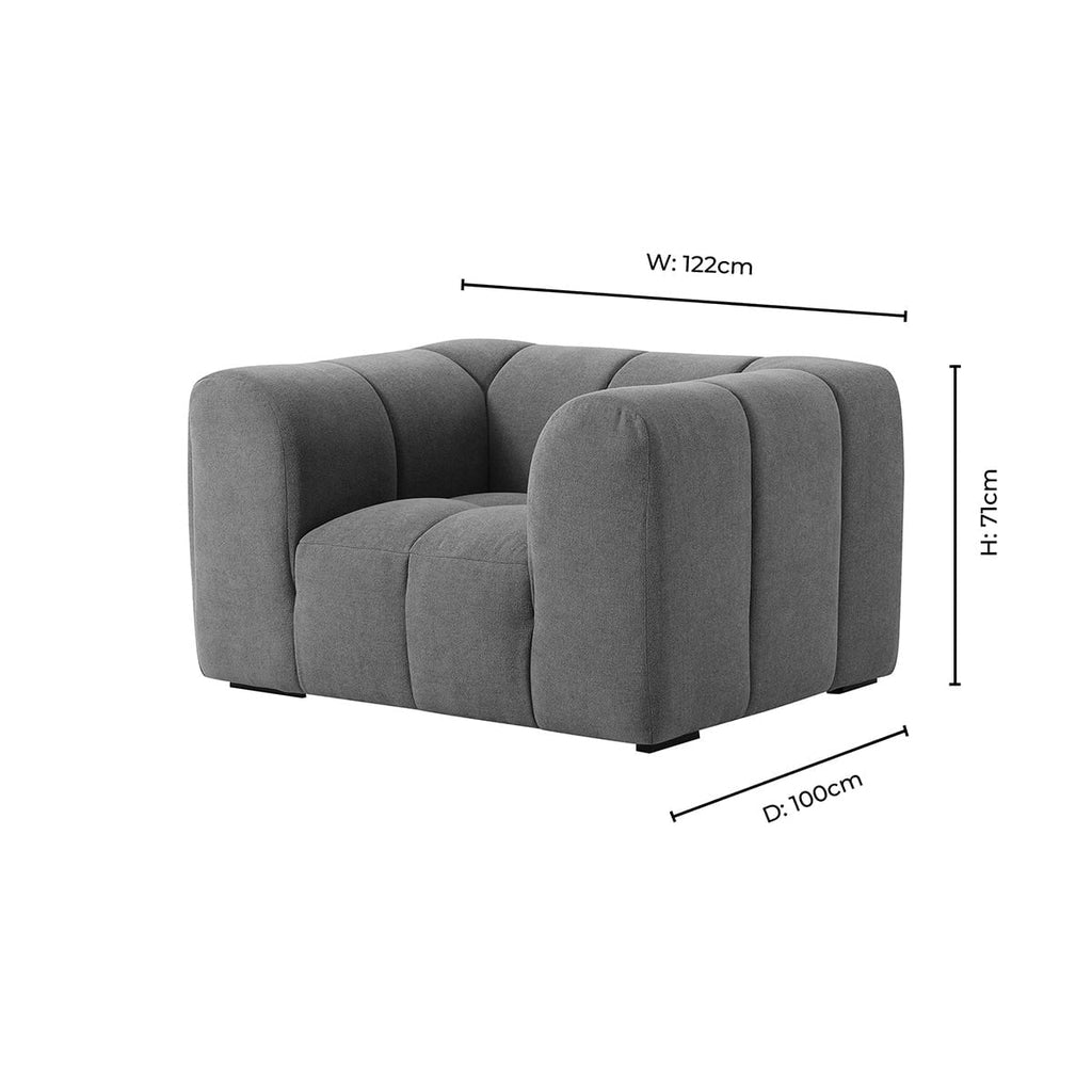 Dusklia - Manhattan Loveseat - Chenille Mushroom