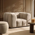 Dusklia - Manhattan Loveseat - Chenille Oatmeal