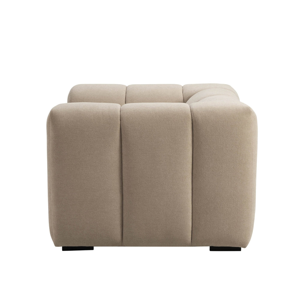 Dusklia - Manhattan Loveseat - Chenille Oatmeal