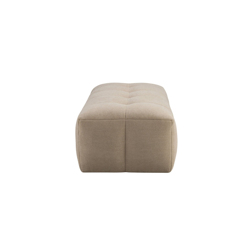 Dusklia - Manhattan Pouffe - Chenille Oatmeal