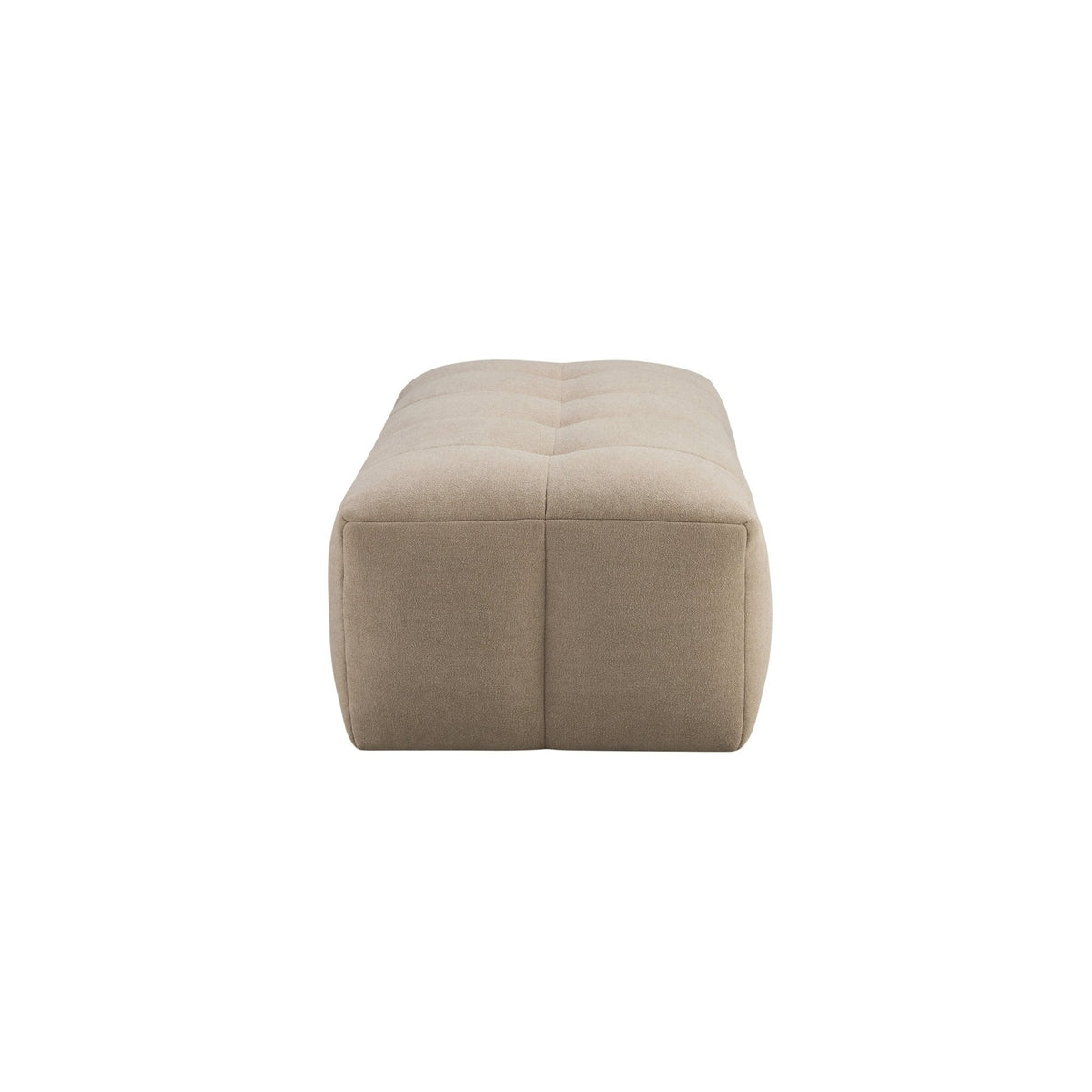 Dusklia - Manhattan Pouffe - Chenille Oatmeal