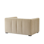 Dusklia - Manhattan Small 2 Seater Sofa - Chenille Oatmeal