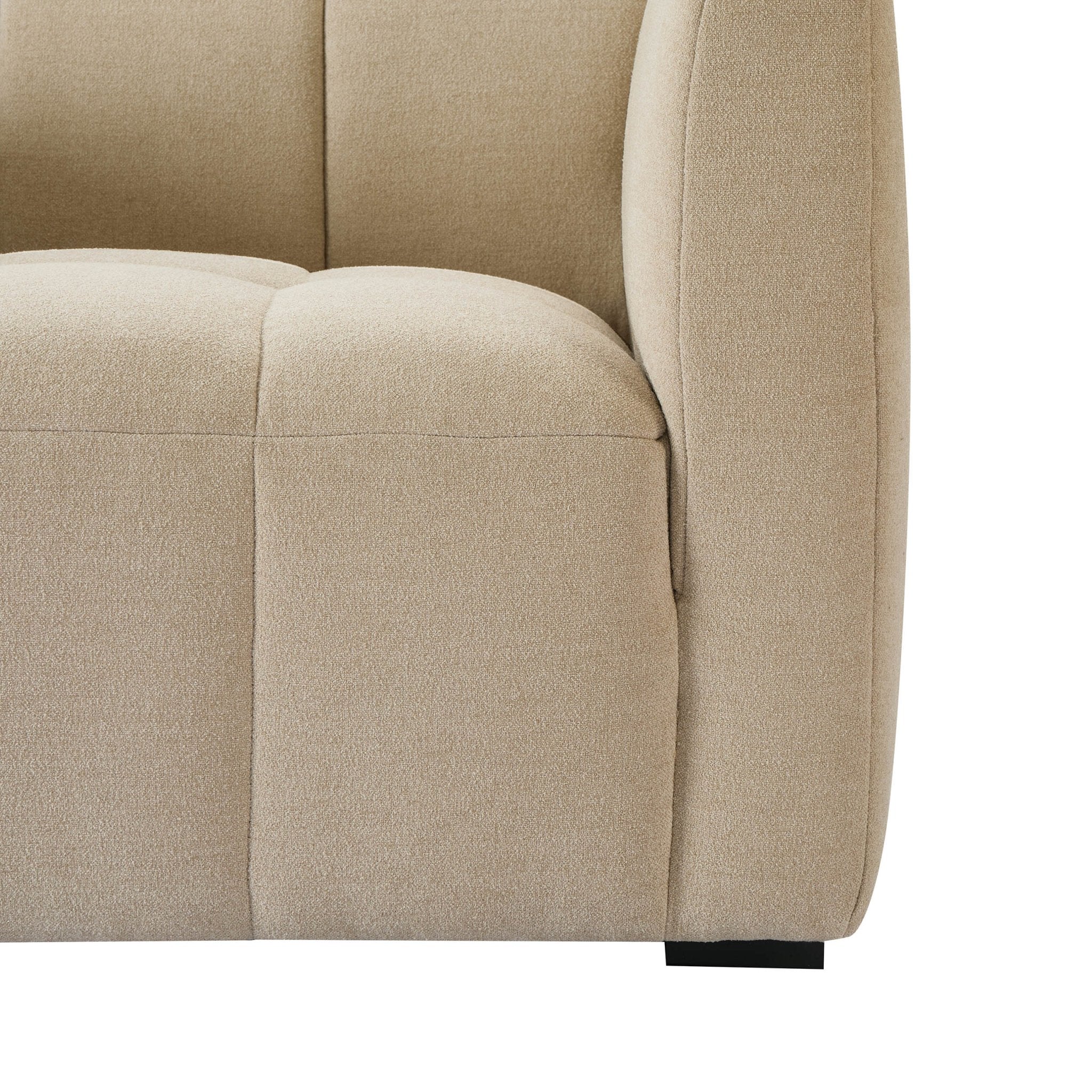 Dusklia - Manhattan Small 2 Seater Sofa - Chenille Oatmeal
