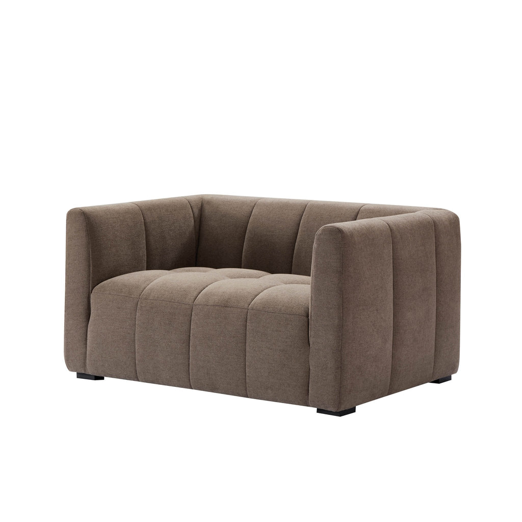 Dusklia - Manhattan Small 2 Seater Sofa - Chenille Mushroom