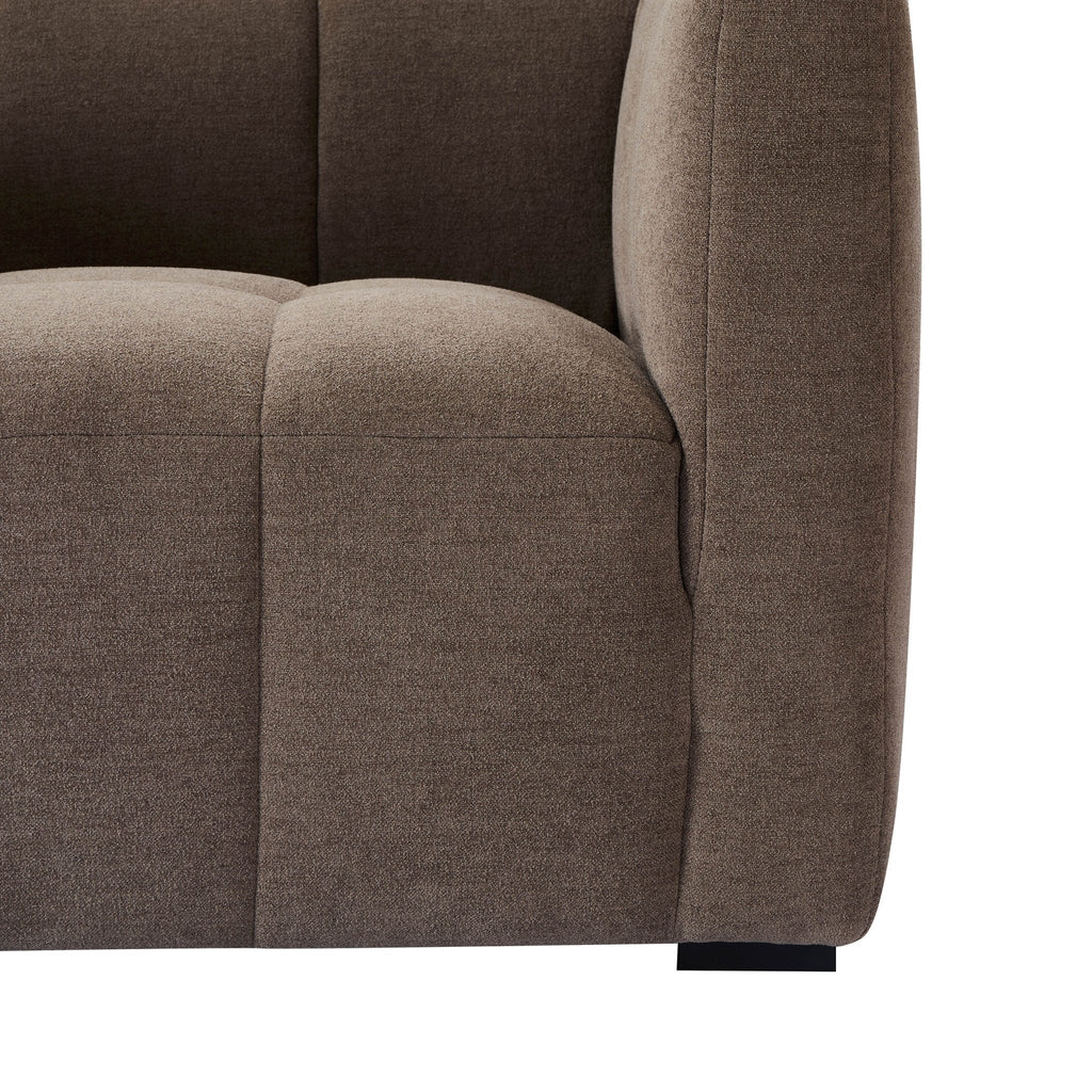 Dusklia - Manhattan Small 2 Seater Sofa - Chenille Mushroom