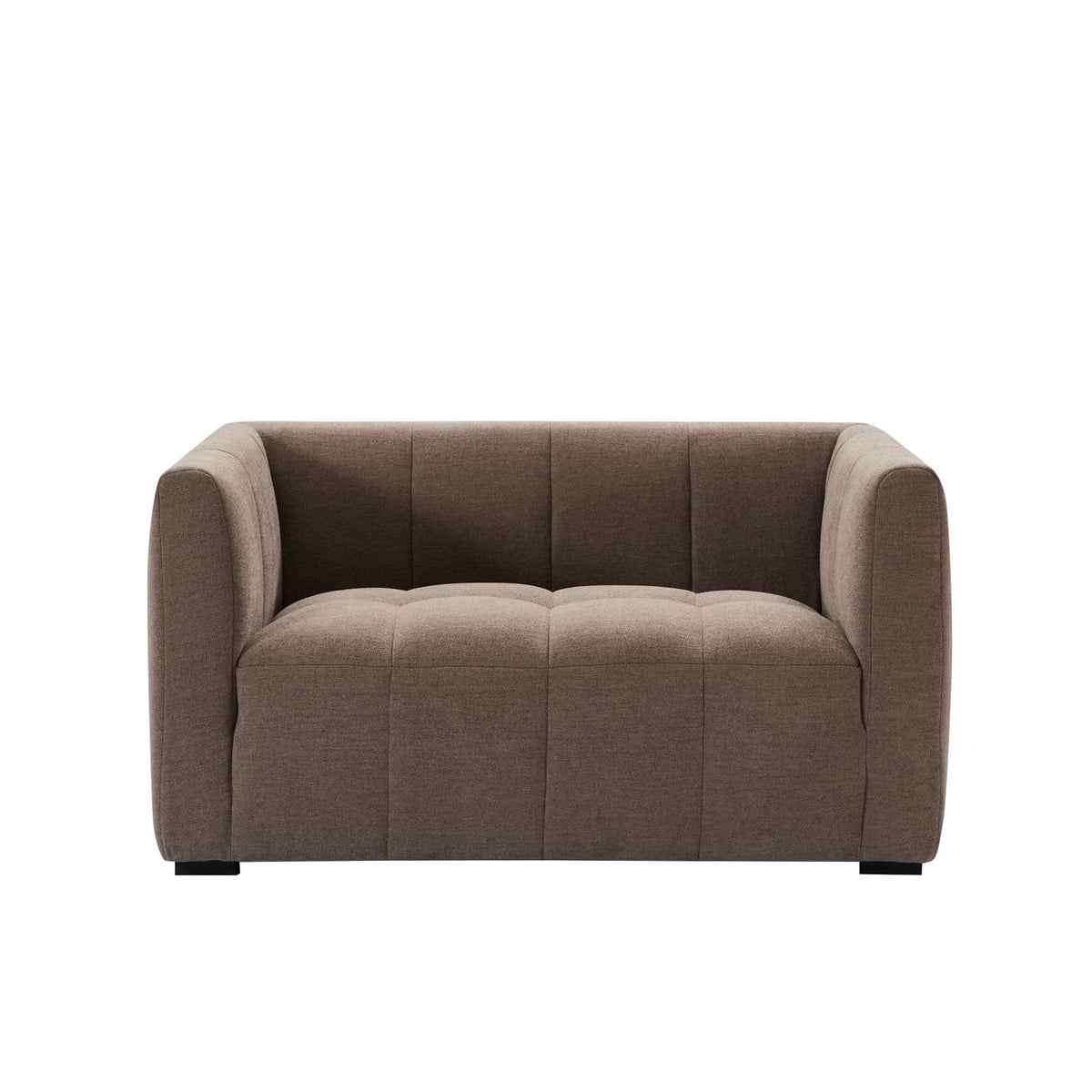 Dusklia - Manhattan Small 2 Seater Sofa - Chenille Mushroom