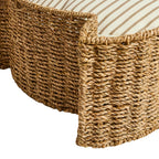 Dusklia - Nola Circle Striped Pillow Bed - Natural