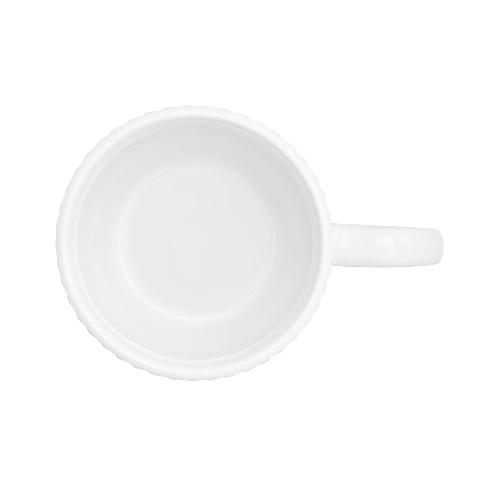 Dusklia - Margalo Beaded Set of 4 Mugs - White