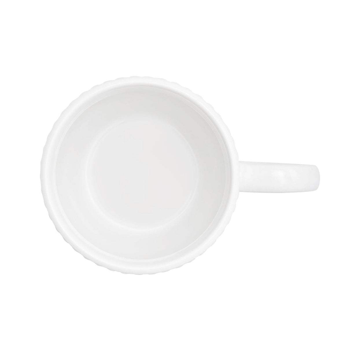 Dusklia - Margalo Beaded Set of 2 Mugs - White