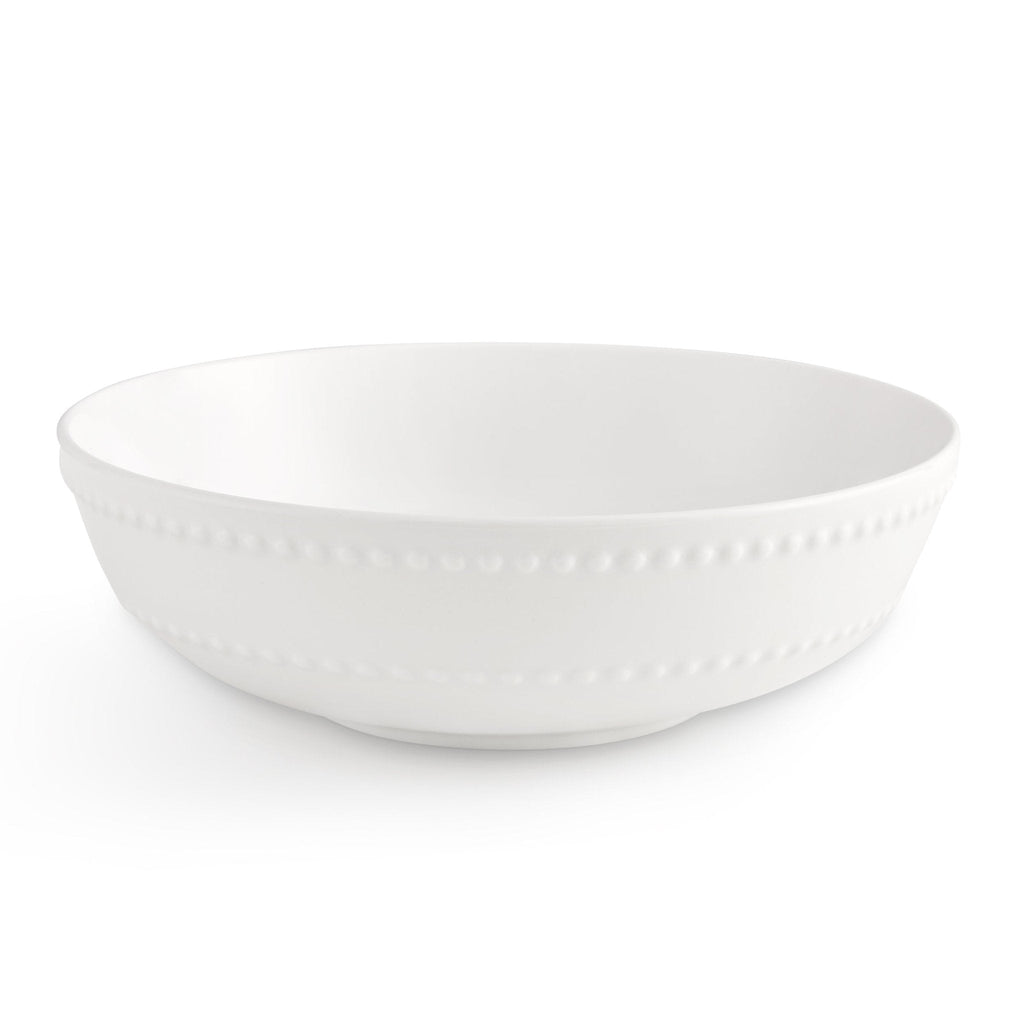 Dusklia - Margalo Beaded Set of 4 Cereal Bowls - White