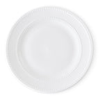 Dusklia - Margalo Beaded Set of 4 Dinner Plates - White