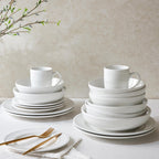 Dusklia - Margalo Beaded Set of 4 Side Plates - White