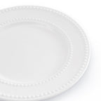 Dusklia - Margalo Beaded Set of 4 Side Plates - White
