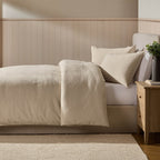 Dusklia - Margot 200 Thread Count Duvet Cover & Pillowcase Set - Natural