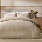 Dusklia - Margot 200 Thread Count Duvet Cover & Pillowcase Set - Natural