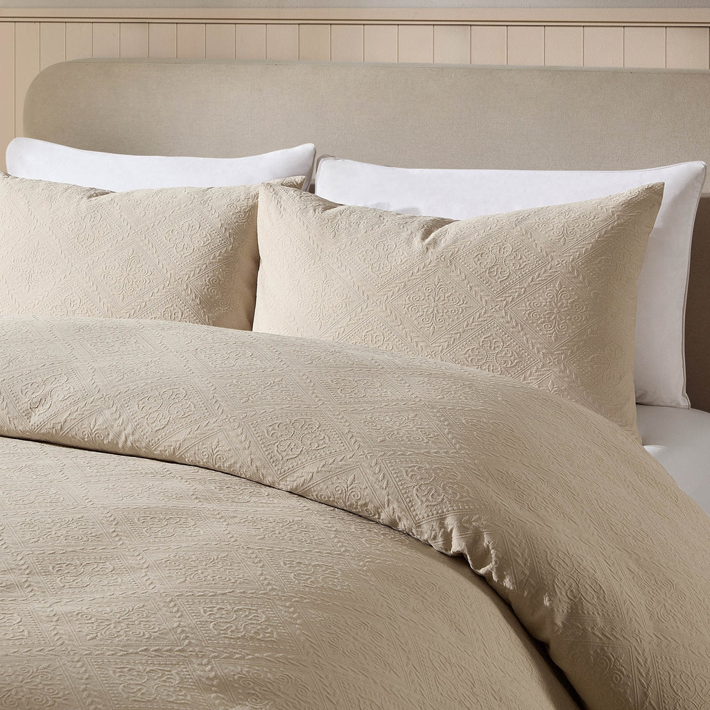 Dusklia - Margot 200 Thread Count Duvet Cover & Pillowcase Set - Natural