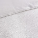 Dusklia - Margot 200 Thread Count Duvet Cover & Pillowcase Set - White