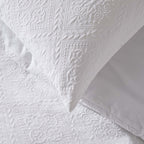 Dusklia - Margot 200 Thread Count Duvet Cover & Pillowcase Set - White