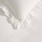 Dusklia - Marion 200 Thread Count Ruffle Edge Duvet Cover - Ecru
