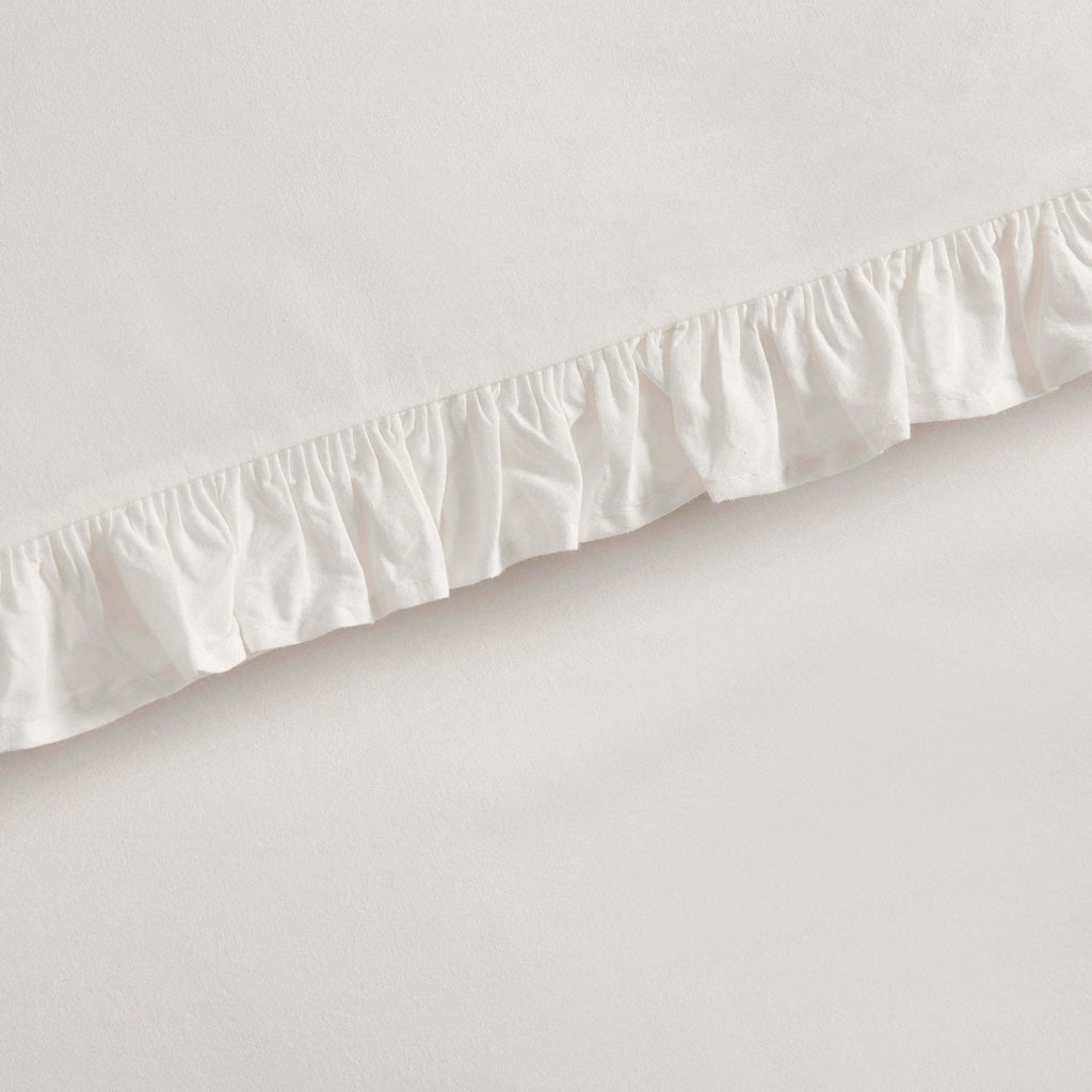 Dusklia - Marion 200 Thread Count Ruffle Edge Duvet Cover - Ecru