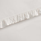 Dusklia - Marion 200 Thread Count Ruffle Edge Duvet Cover - Ecru