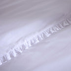 Dusklia - Marion 200 Thread Count Ruffle Edge Duvet Cover - Ecru