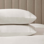 Dusklia - Marlowe 600 Thread Count Pair of Classic Pillowcases - White