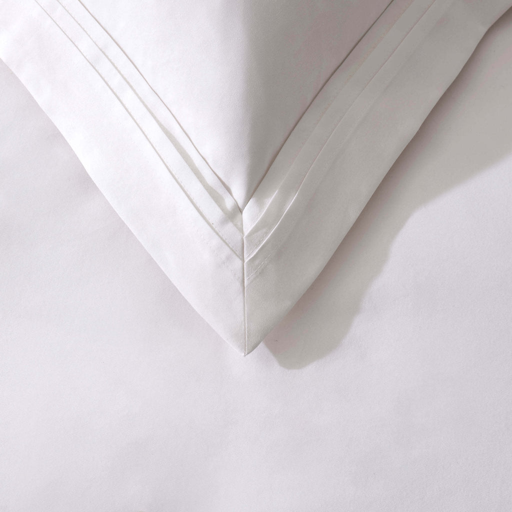 Dusklia - Marlowe 600 Thread Count Pair of Oxford Pillowcases - White