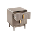 Dusklia - Marnie 2 Drawer Bedside Table - Taupe