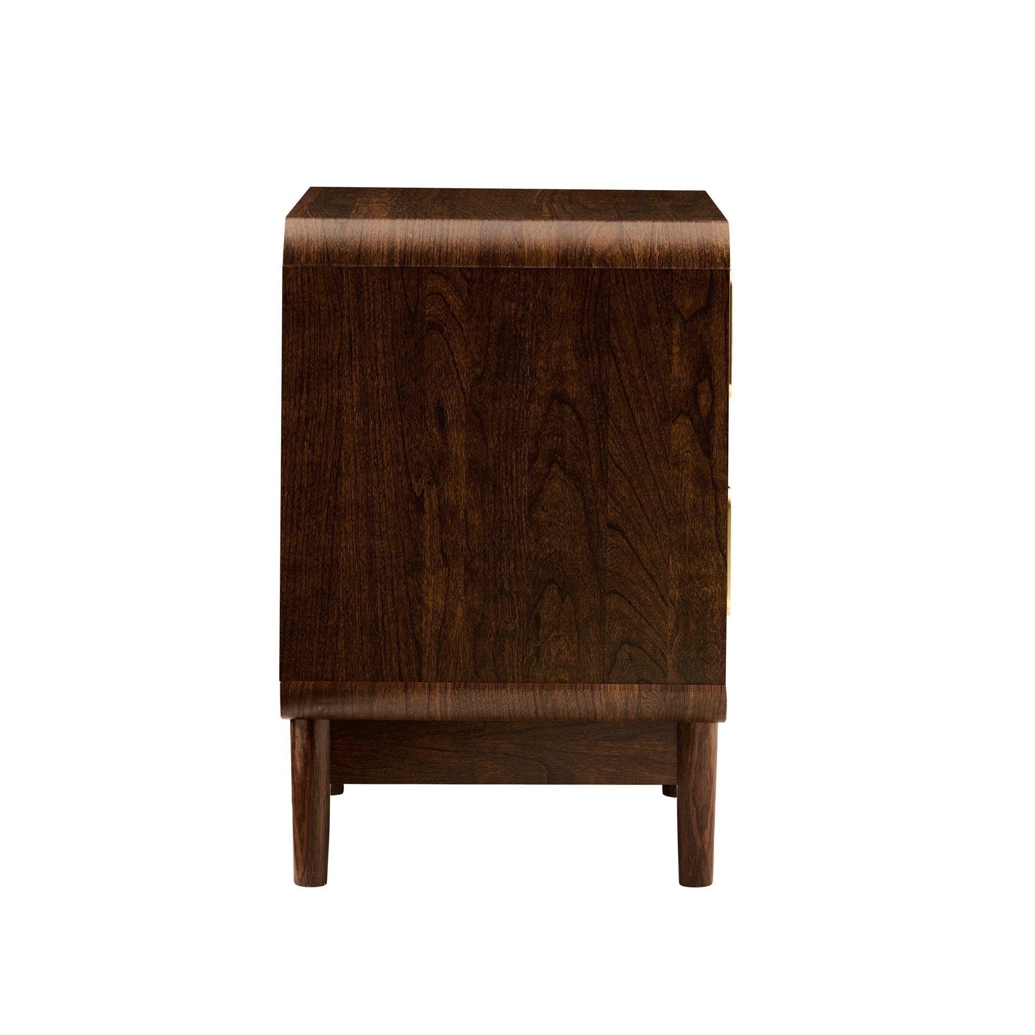 Dusklia - Marnie 2 Drawer Bedside Table - Walnut