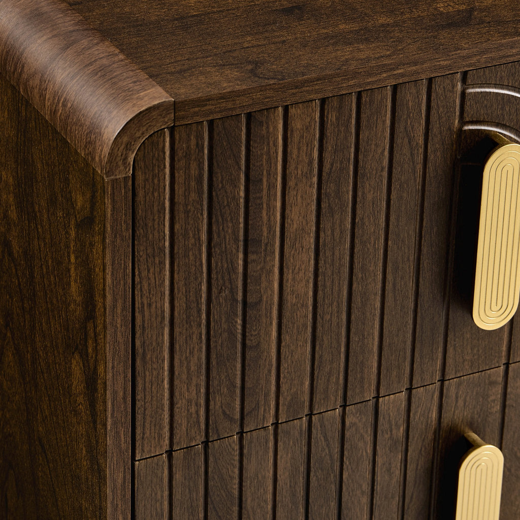 Dusklia - Marnie 2 Drawer Bedside Table - Walnut
