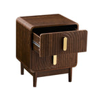 Dusklia - Marnie 2 Drawer Bedside Table - Walnut