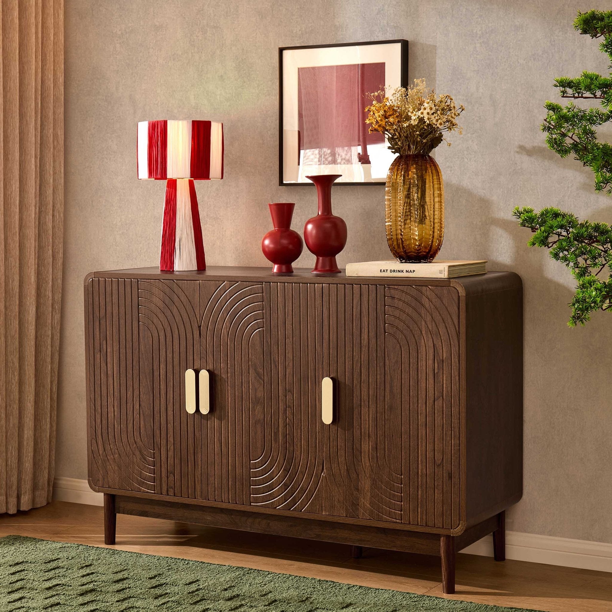 Dusklia - Marnie 3 Door Sideboard - Walnut