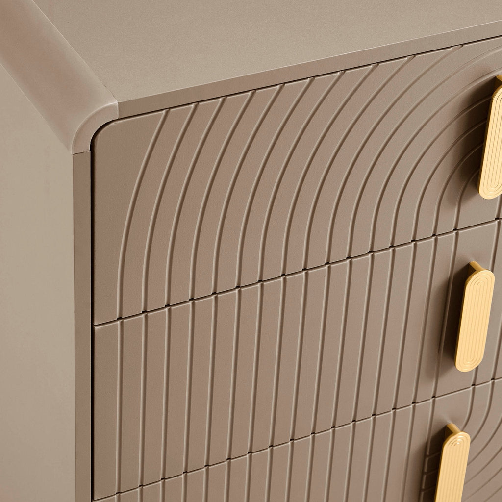 Dusklia - Marnie 3 Drawer Chest - Taupe