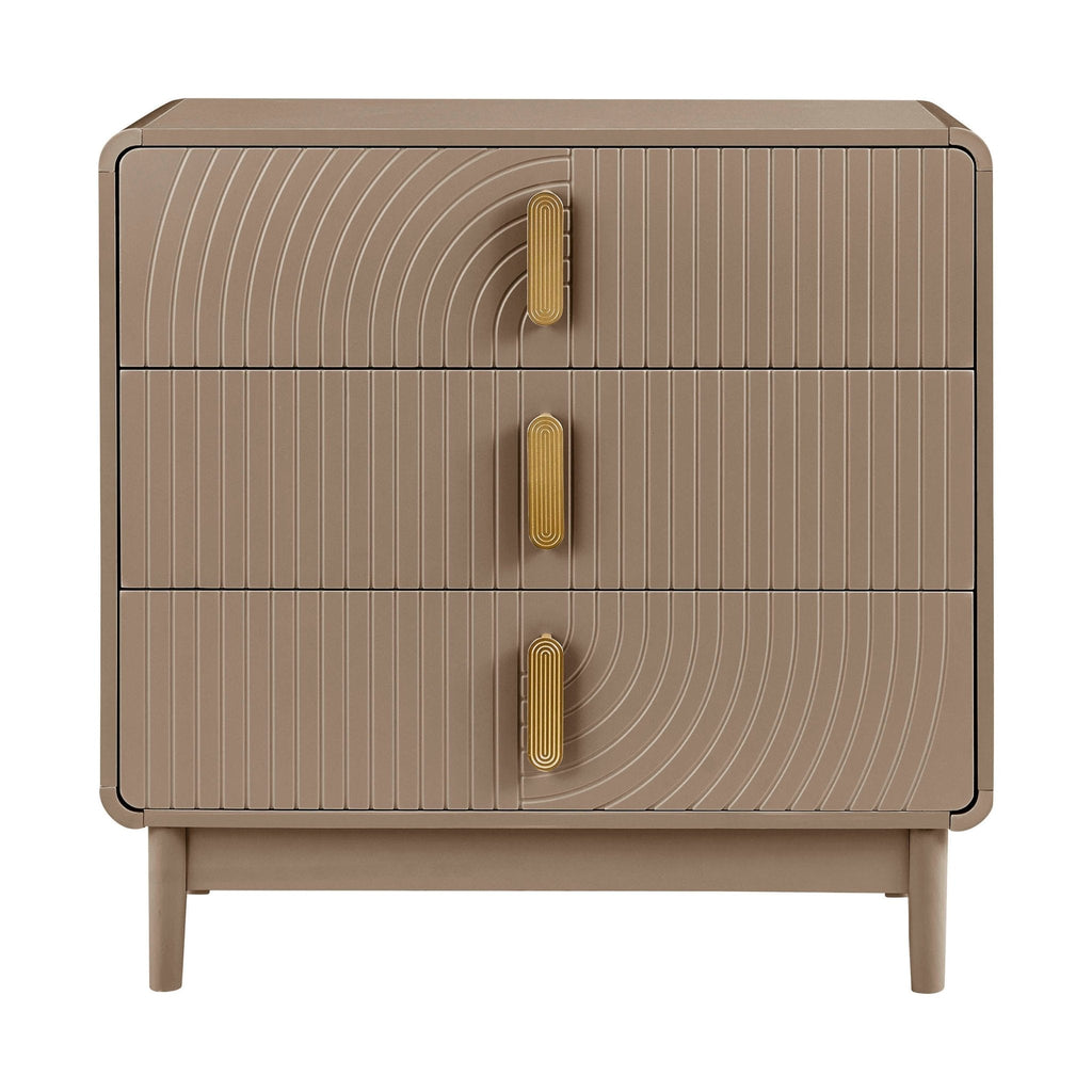 Dusklia - Marnie 3 Drawer Chest - Taupe
