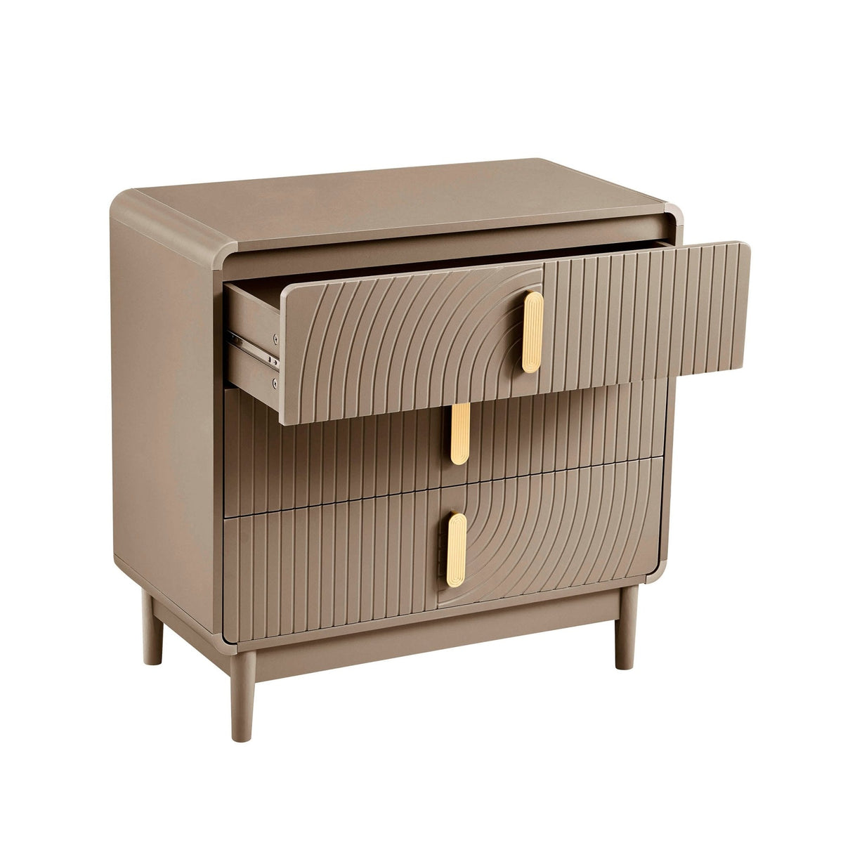 Dusklia - Marnie 3 Drawer Chest - Taupe