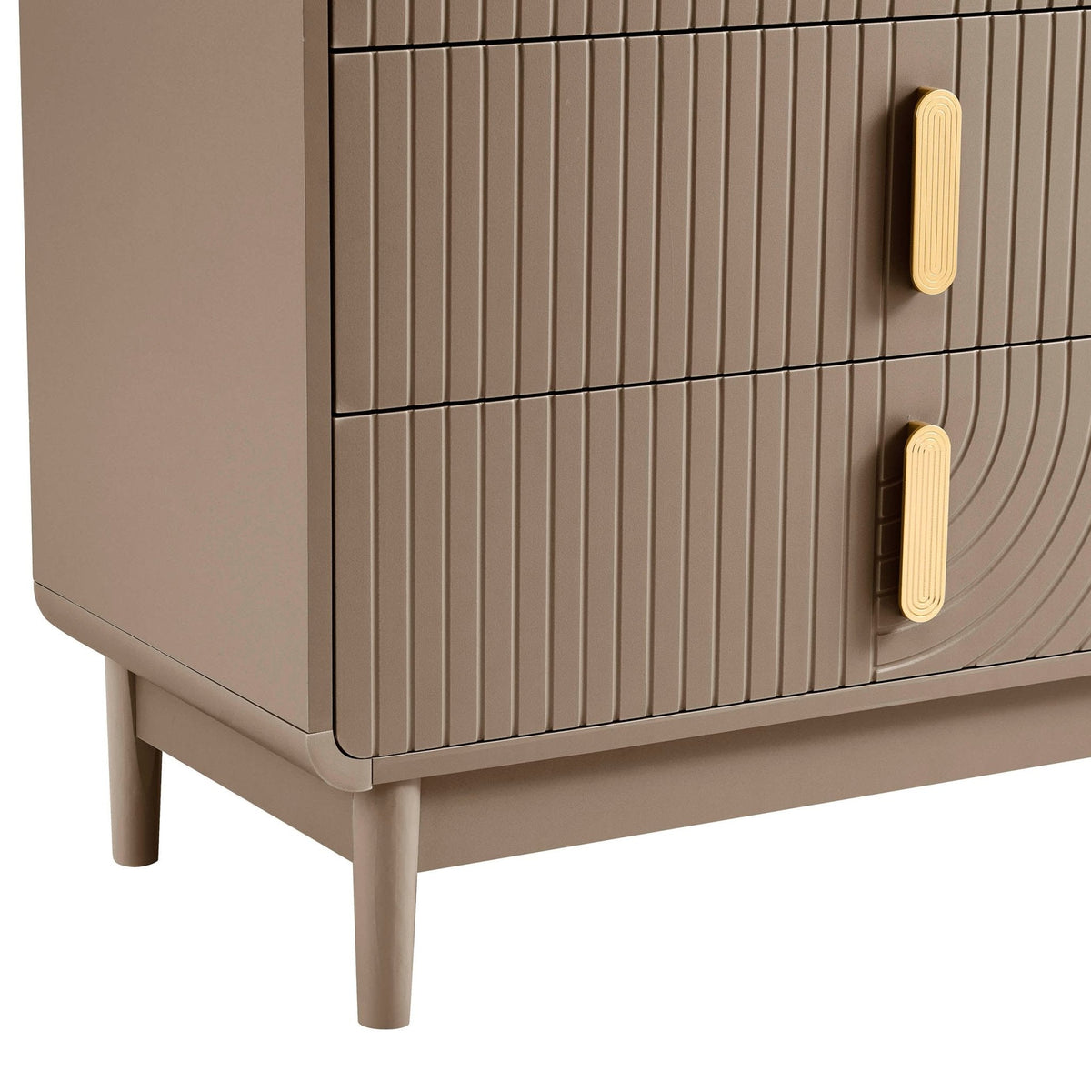 Dusklia - Marnie 3 Drawer Chest - Taupe