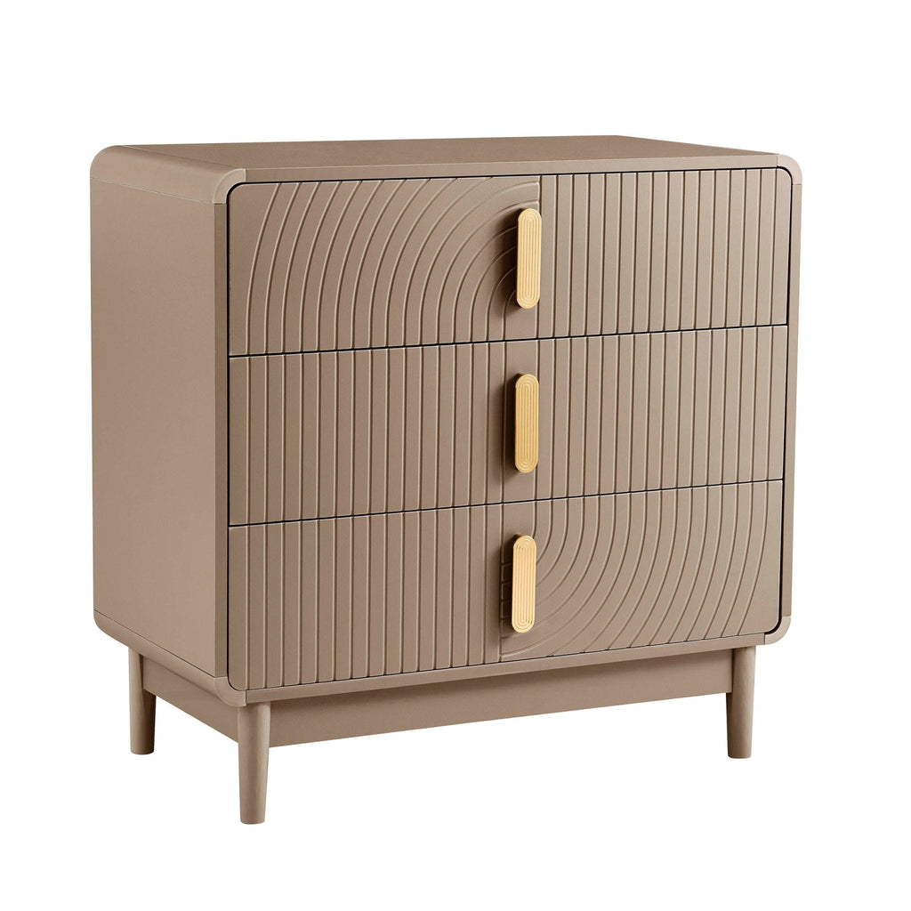 Dusklia - Marnie 3 Drawer Chest - Taupe