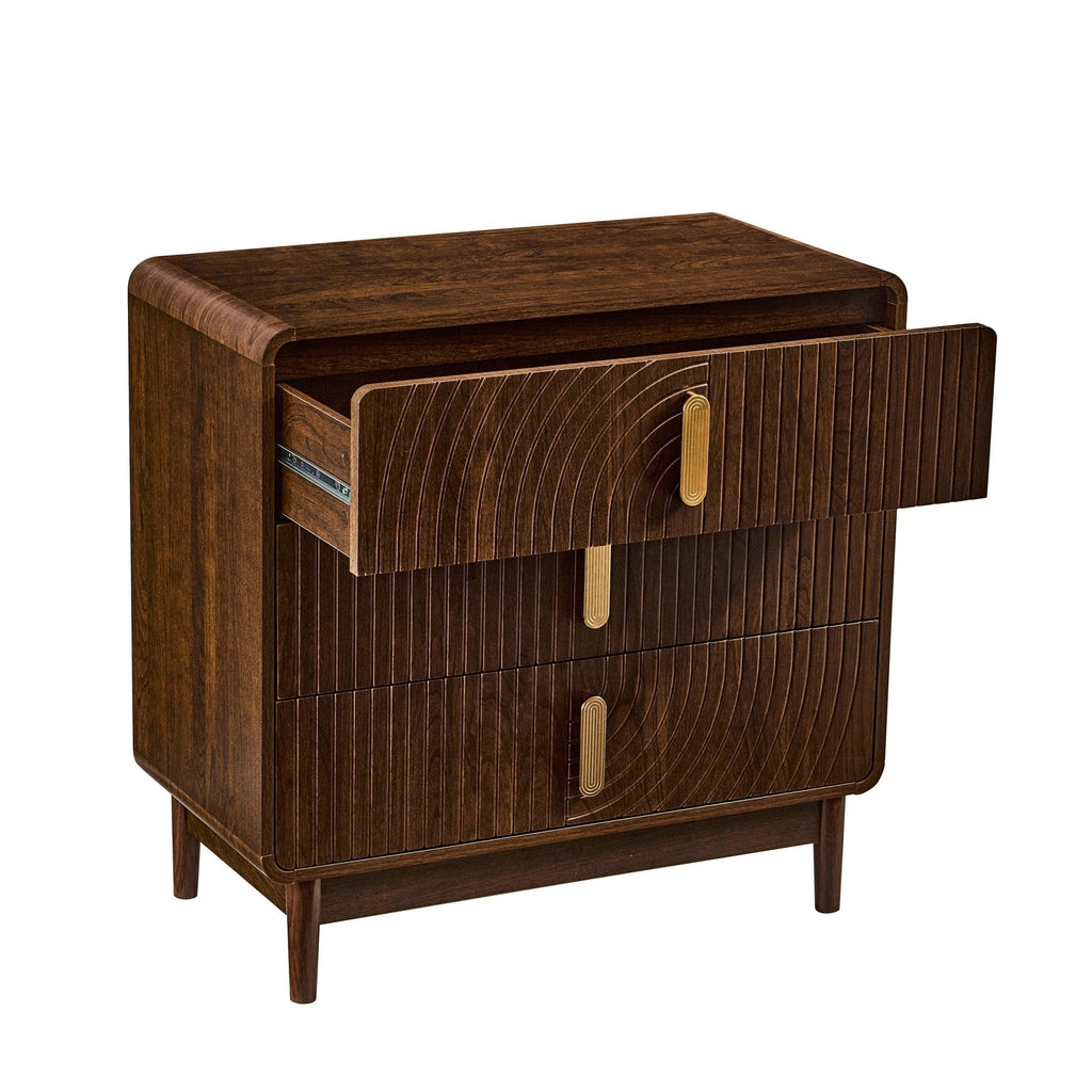 Dusklia - Marnie 3 Drawer Chest - Walnut