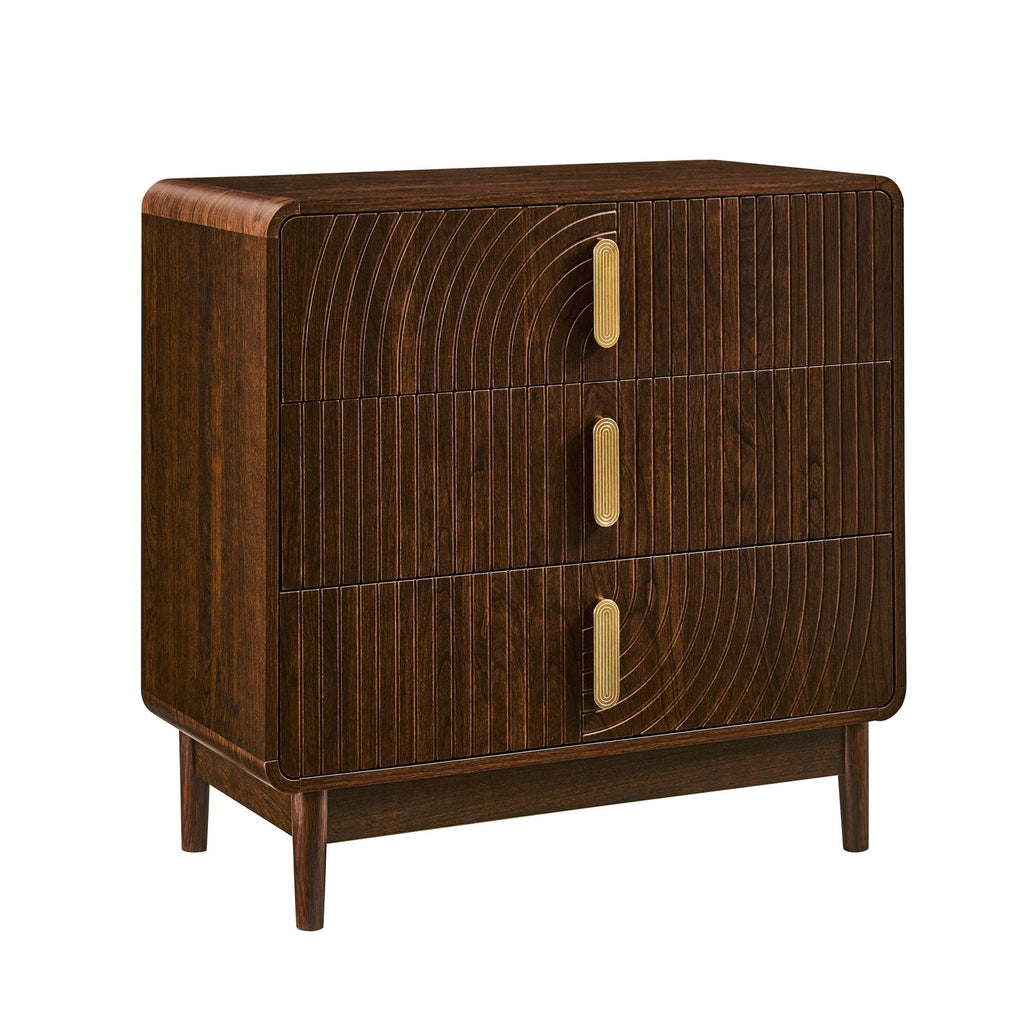 Dusklia - Marnie 3 Drawer Chest - Walnut