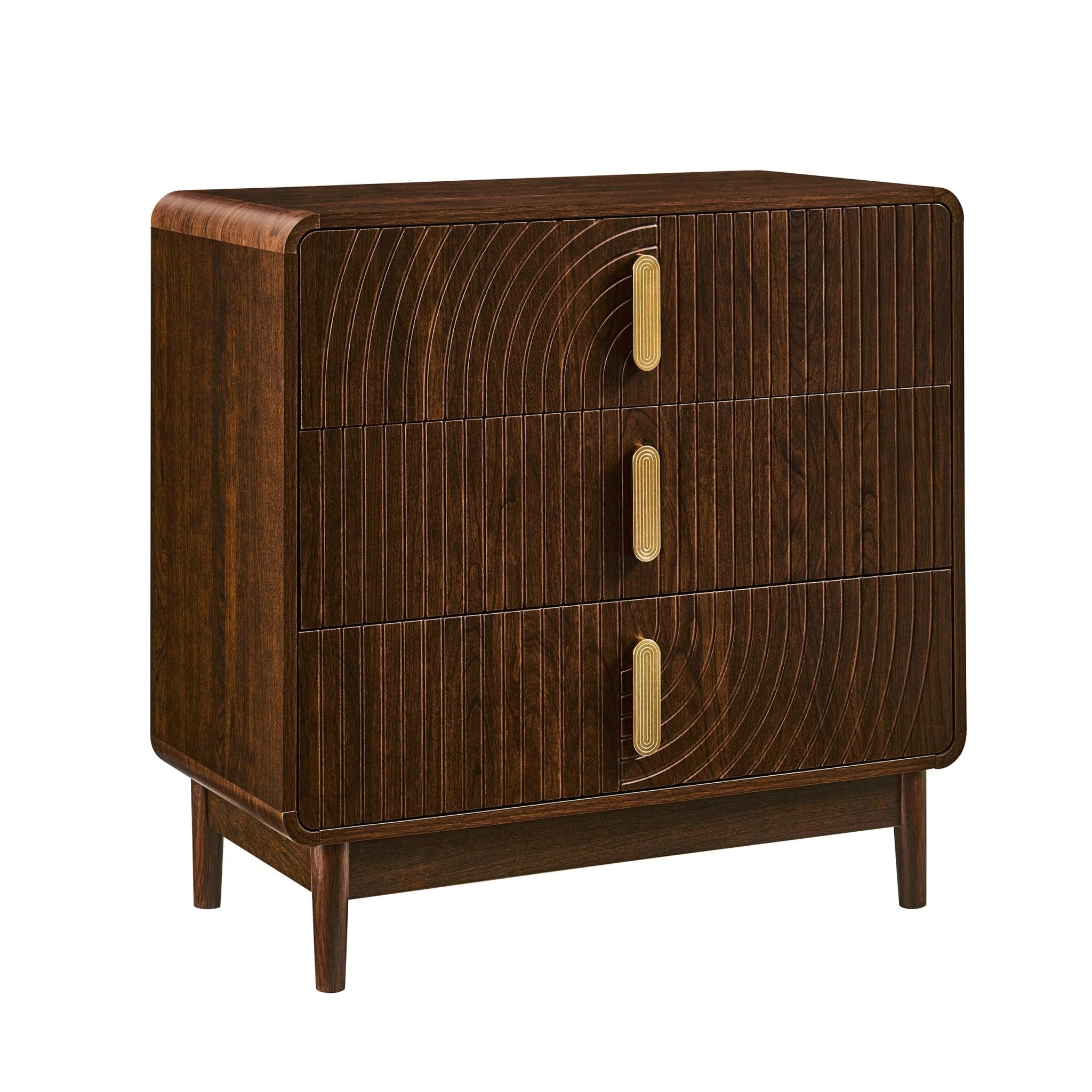 Dusklia - Marnie 3 Drawer Chest - Walnut