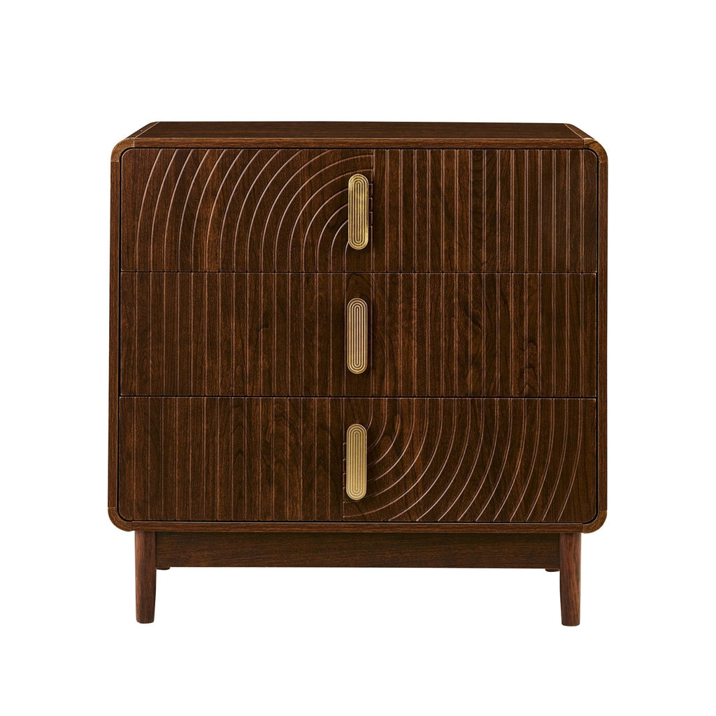 Dusklia - Marnie 3 Drawer Chest - Walnut